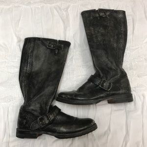 SOLD 🚫 Frye Veronica Slouch Boot in Stonewash Black